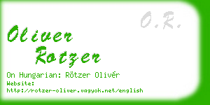 oliver rotzer business card